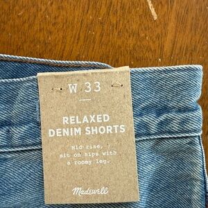 Madewell Blue Denim Shorts
